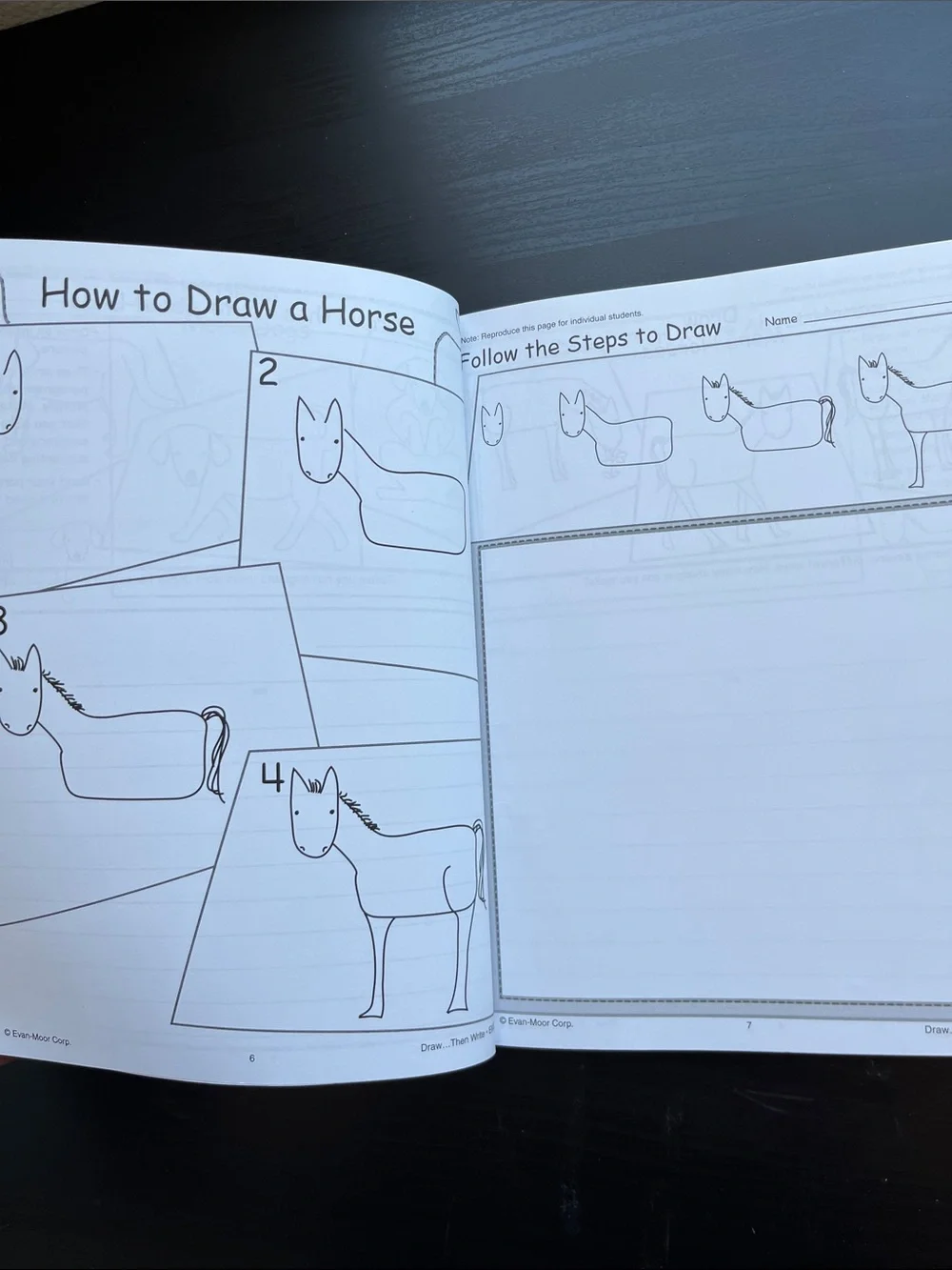 Evan-Moor Draw Then Write Activity Books for Kids